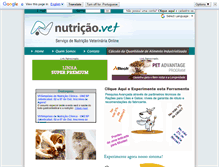 Tablet Screenshot of nutricao.vet.br
